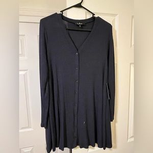 Lulu sweater dress. Navy blue. Size small. Never been worn with tag.